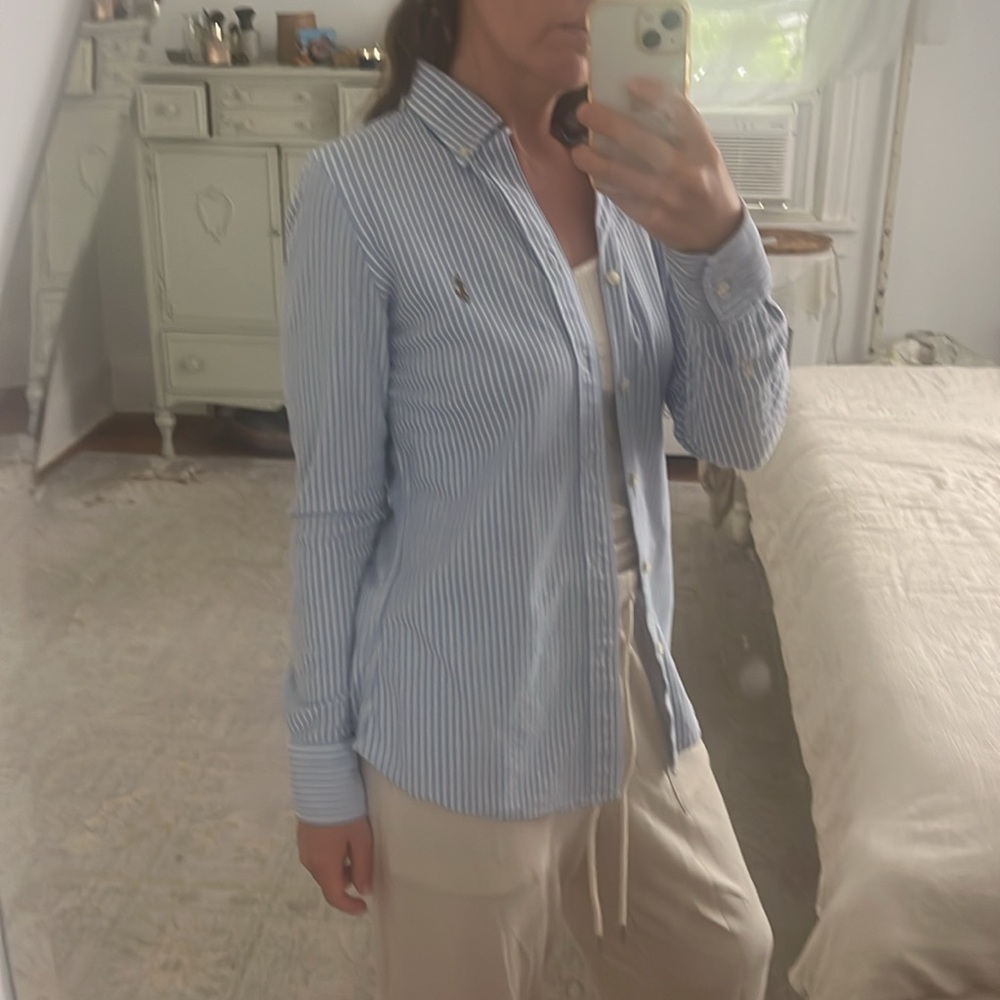 Ralph Lauren Blue Label Light Blue Striped Shirt